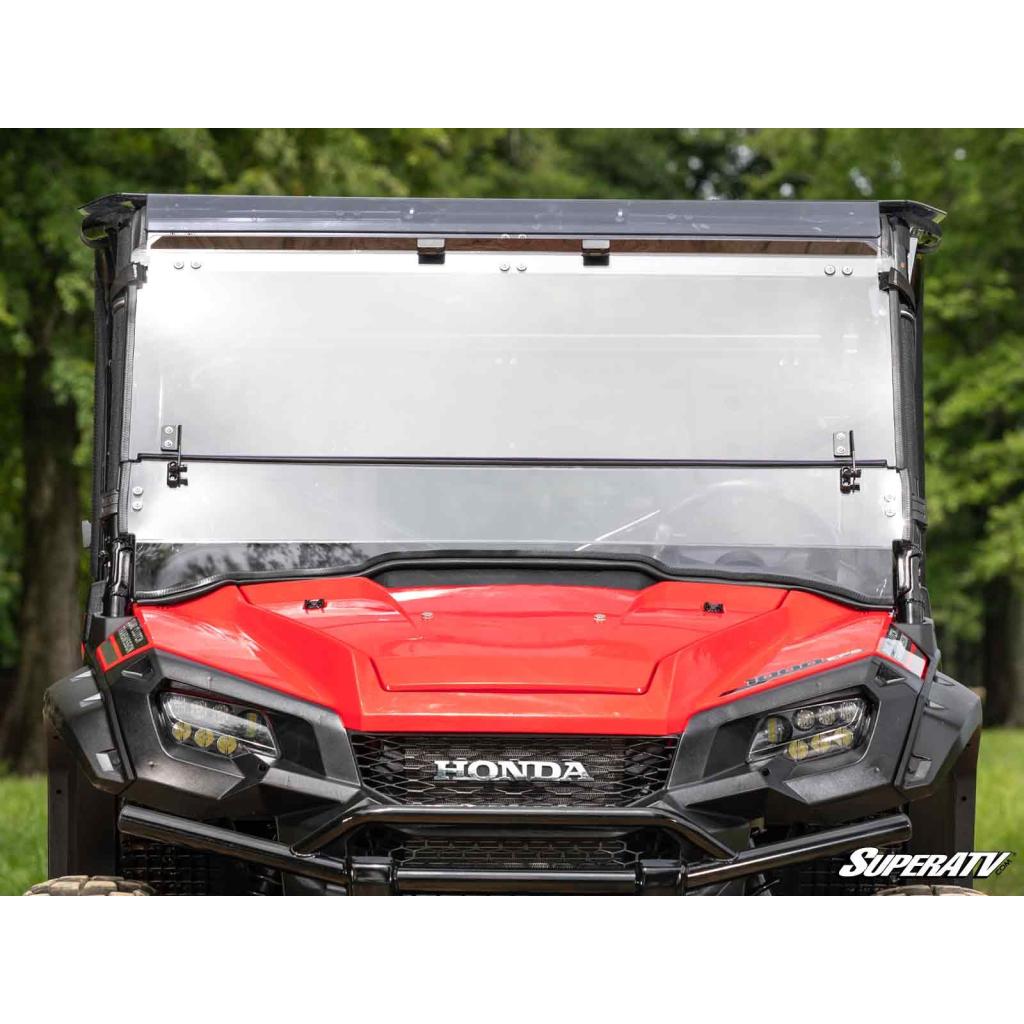 SuperATV Honda Pioneer 1000 Scratch - Resistant 3 - in - 1 Windshield - MojoMotoSport.com
