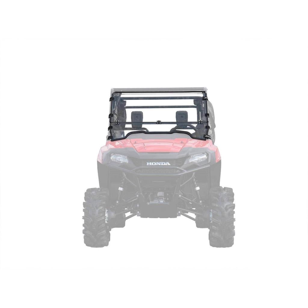 SuperATV Honda Pioneer 700 Scratch Resistant Flip Down Windshield - MojoMotoSport.com