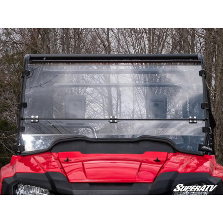 SuperATV Honda Pioneer 700 Scratch Resistant Flip Down Windshield - MojoMotoSport.com
