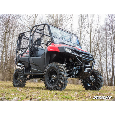 SuperATV Honda Pioneer 700 Scratch Resistant Flip Down Windshield - MojoMotoSport.com