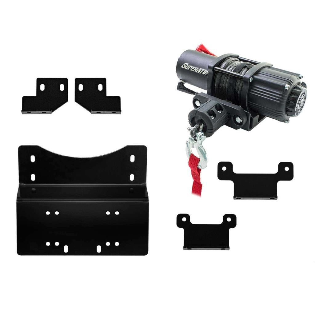 SuperATV Honda Pioneer 700 Winch Mounting Plate - MojoMotoSport.com