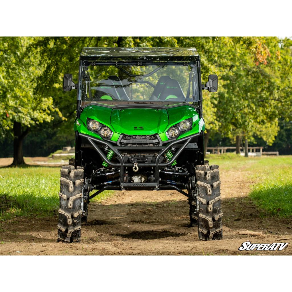 SuperATV Kawasaki Teryx MaxDrive Power Flip Windshield - MojoMotoSport.com