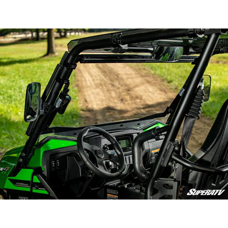 SuperATV Kawasaki Teryx MaxDrive Power Flip Windshield - MojoMotoSport.com