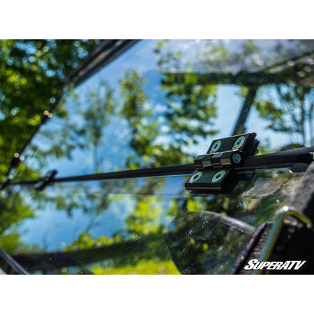 SuperATV Kawasaki Teryx Scratch Resistant Flip Down Windshield - MojoMotoSport.com