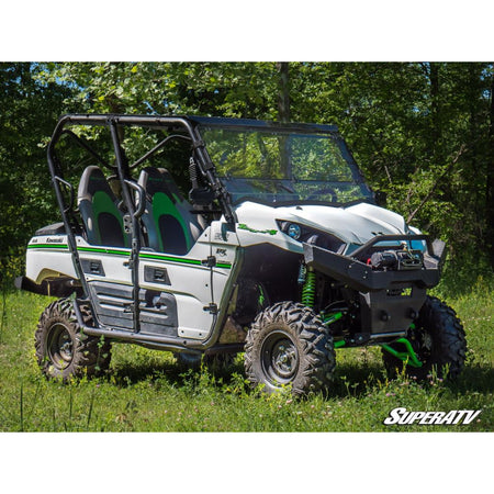 SuperATV Kawasaki Teryx Scratch Resistant Flip Down Windshield - MojoMotoSport.com
