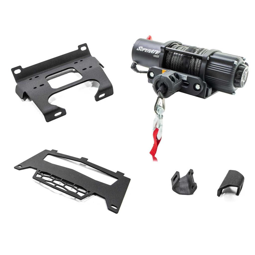 SuperATV Polaris General Winch Mounting Plate - MojoMotoSport.com