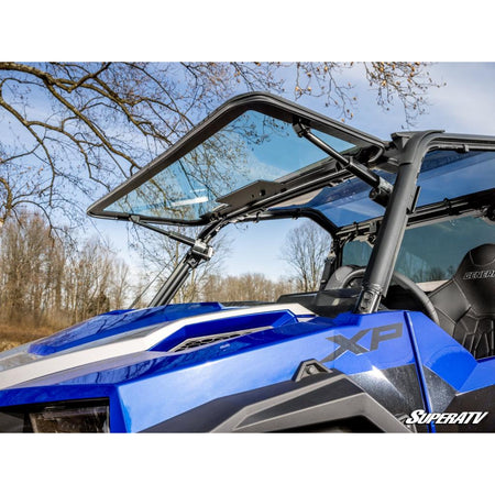 SuperATV Polaris General XP 1000 MaxDrive Power Flip Glass Windshield - MojoMotoSport.com