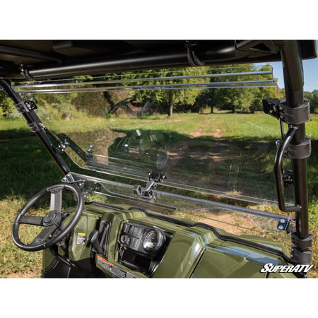 SuperATV Polaris Ranger 800 Scratch - Resistant Flip Windshield - MojoMotoSport.com