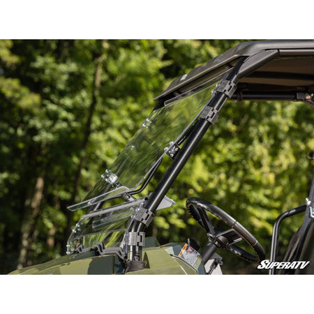 SuperATV Polaris Ranger 800 Scratch - Resistant Flip Windshield - MojoMotoSport.com