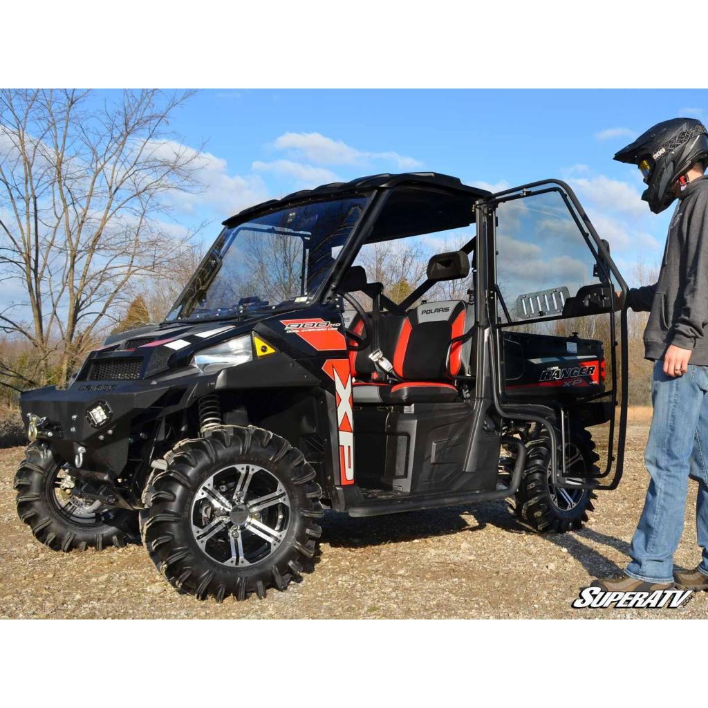 SuperATV Polaris Ranger Cab Enclosure Vented Doors - MojoMotoSport.com