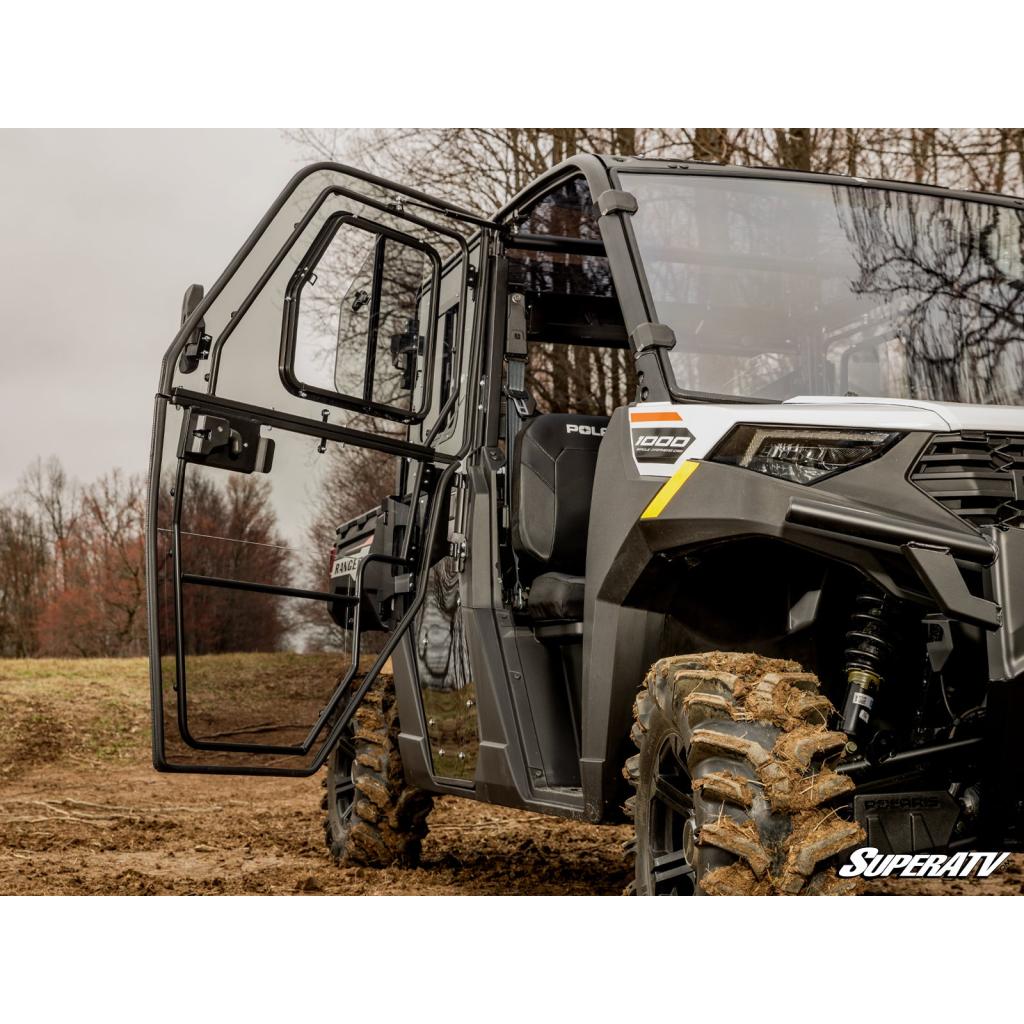 SuperATV Polaris Ranger Crew 1000 Convertible Cab Enclosure Doors - MojoMotoSport.com