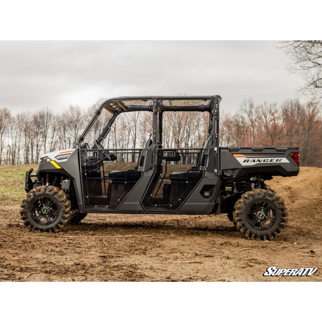 SuperATV Polaris Ranger Crew 1000 Convertible Cab Enclosure Doors - MojoMotoSport.com