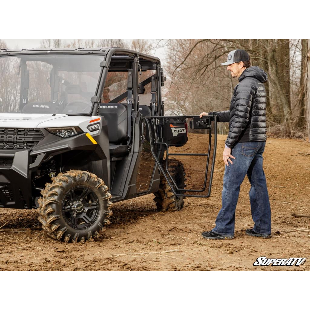 SuperATV Polaris Ranger Crew 1000 Convertible Cab Enclosure Doors - MojoMotoSport.com