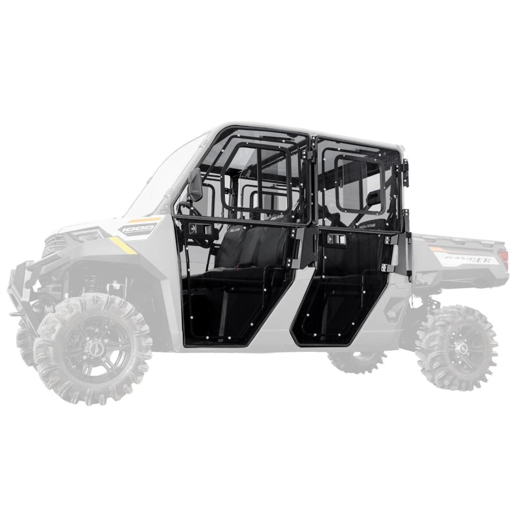SuperATV Polaris Ranger Crew 1000 Convertible Cab Enclosure Doors - MojoMotoSport.com