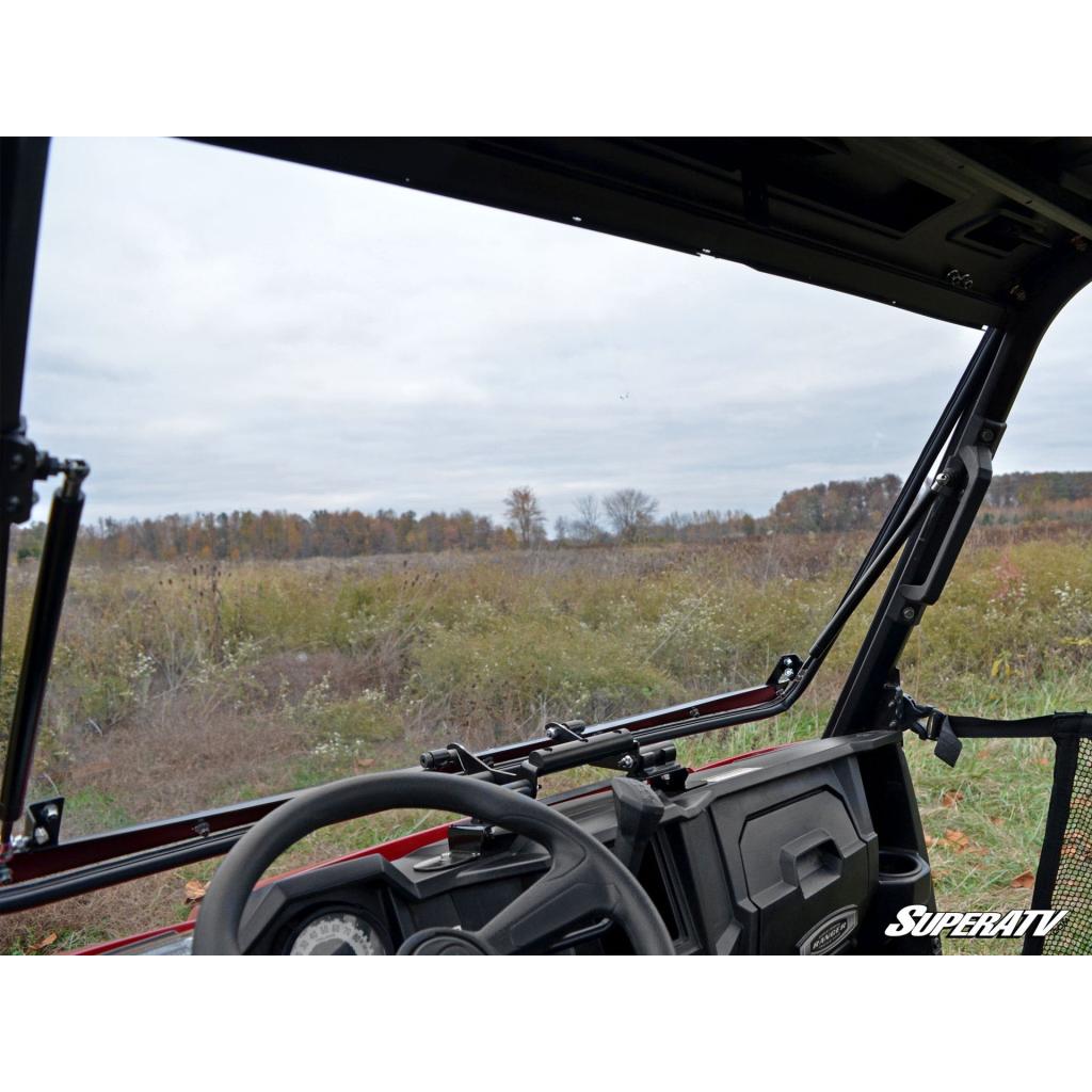SuperATV Polaris Ranger Midsize Scratch Resistant Flip Windshield - MojoMotoSport.com