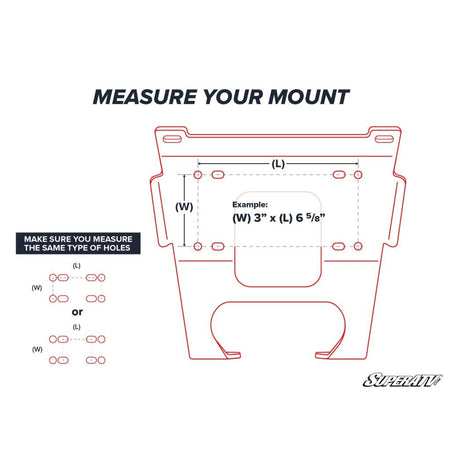 SuperATV Polaris Ranger Midsize Winch Mounting Plate - MojoMotoSport.com