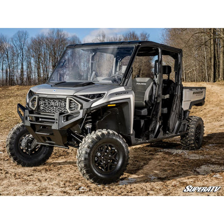 SuperATV Polaris Ranger XD 1500 Scratch - Resistant Full Windshield - MojoMotoSport.com