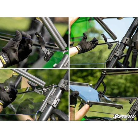 SuperATV Polaris Ranger XP 1000 3 - in - 1 Windshield - MojoMotoSport.com