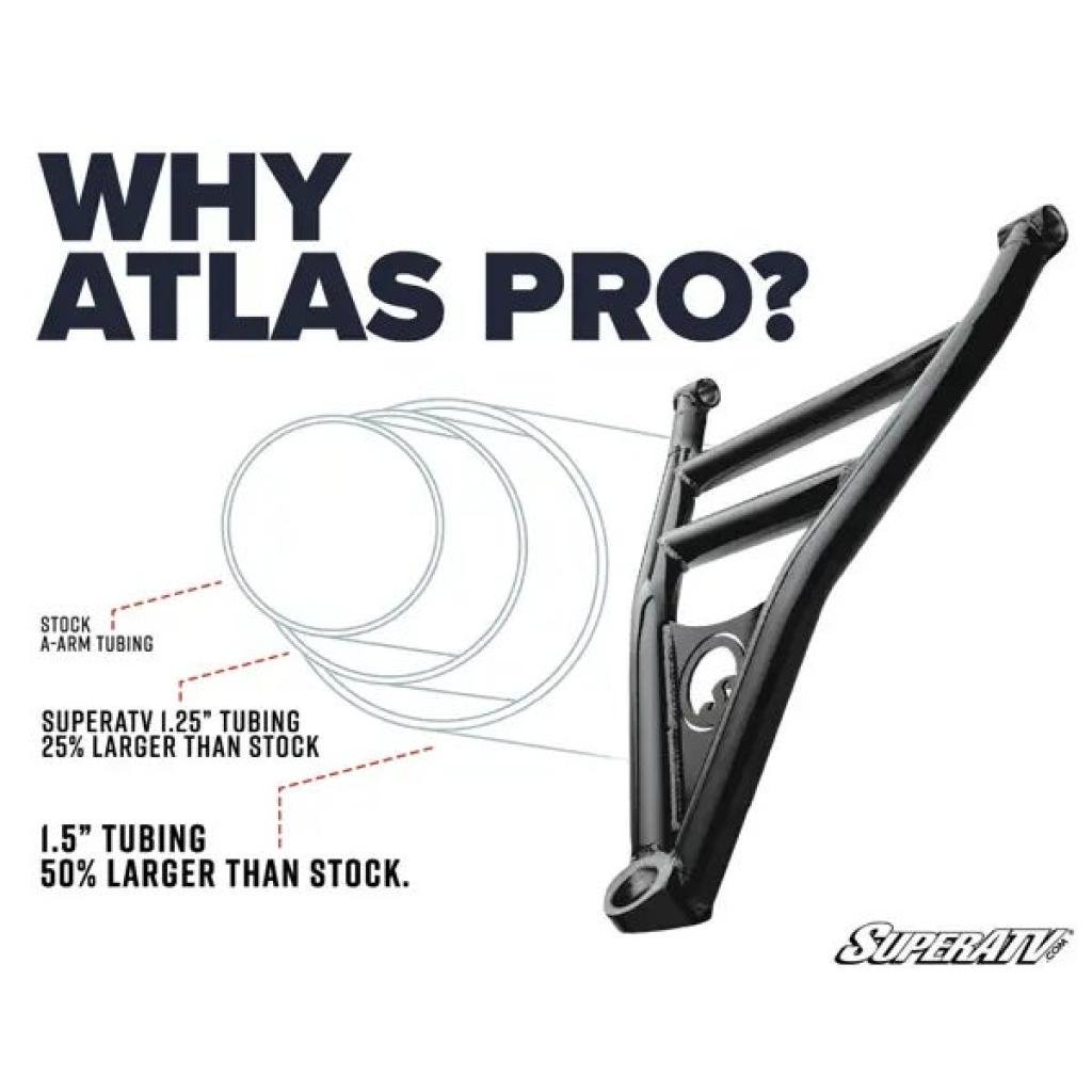 SuperATV Polaris Ranger XP 1000 Atlas Pro 1.5" Forward Offset A - Arms - MojoMotoSport.com