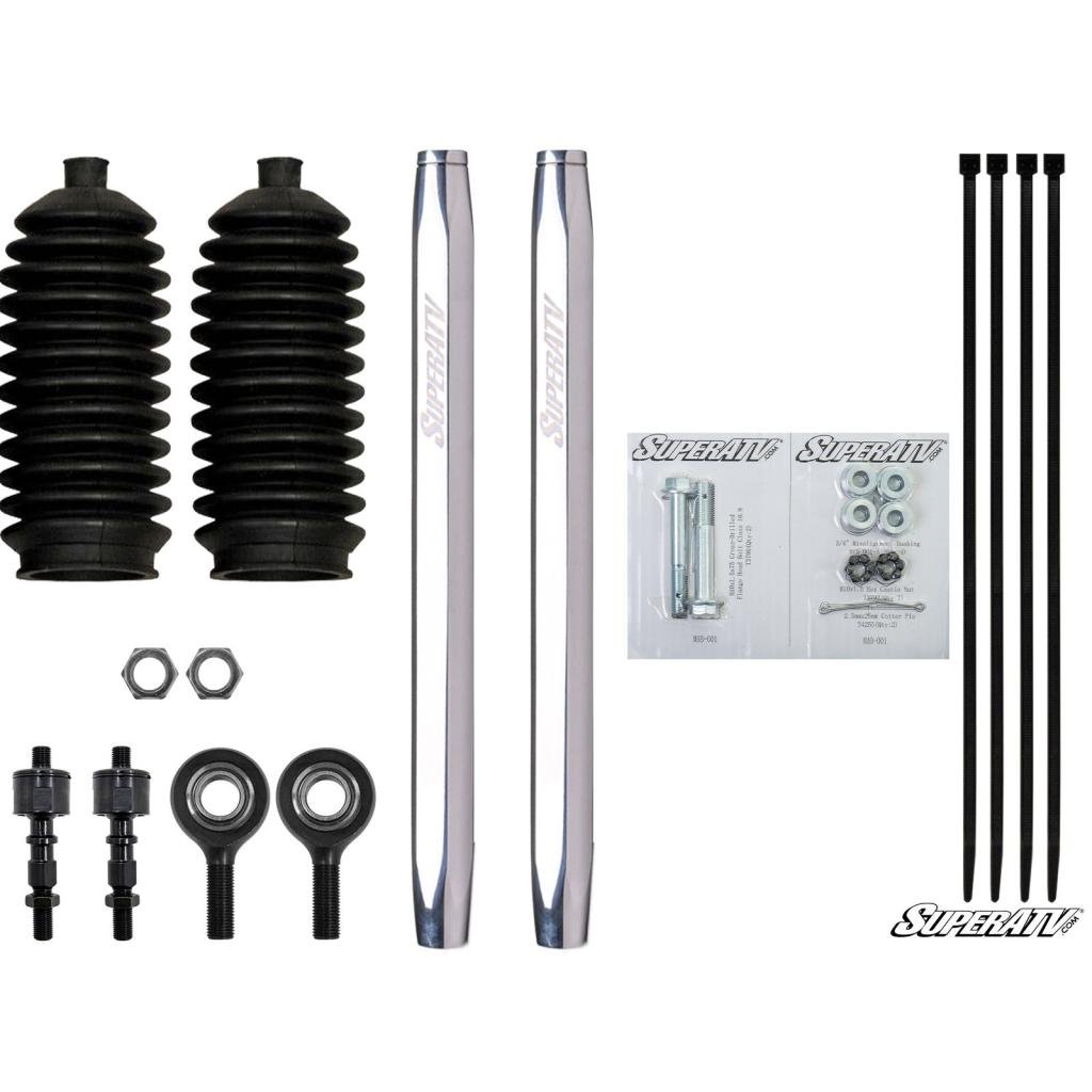 SuperATV Polaris Ranger XP 1000 Billet Aluminum Hex Tie Rod Kit - MojoMotoSport.com