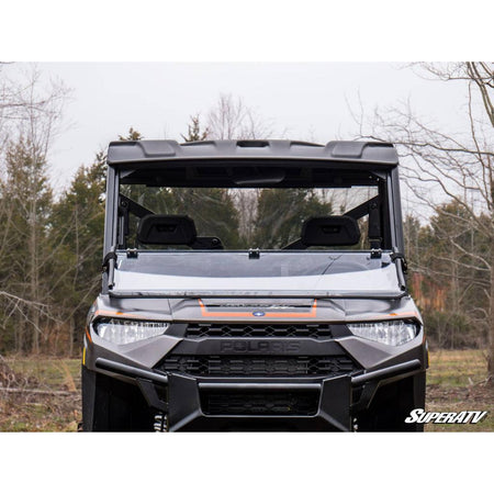 SuperATV Polaris Ranger XP 1000 Polycarbonate Flip Down Windshield - MojoMotoSport.com