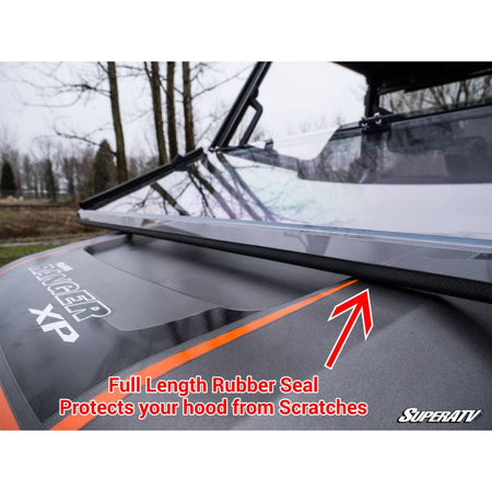 SuperATV Polaris Ranger XP 1000 Polycarbonate Flip Down Windshield - MojoMotoSport.com