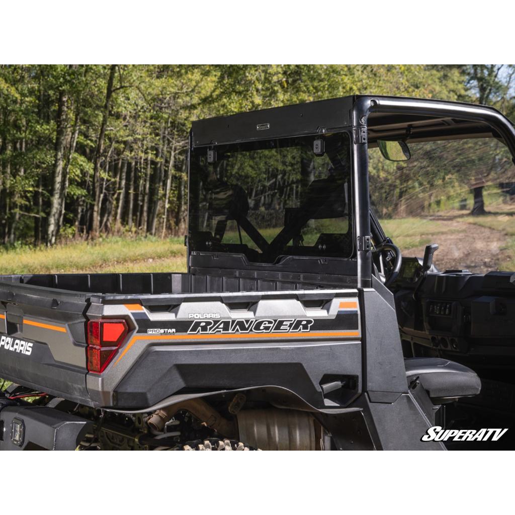 SuperATV Polaris Ranger XP 1000 Rear Glass Windshield - MojoMotoSport.com