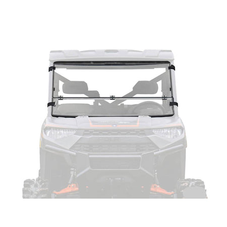 SuperATV Polaris Ranger XP 1000 Scratch Resistant Flip Down Windshield - MojoMotoSport.com