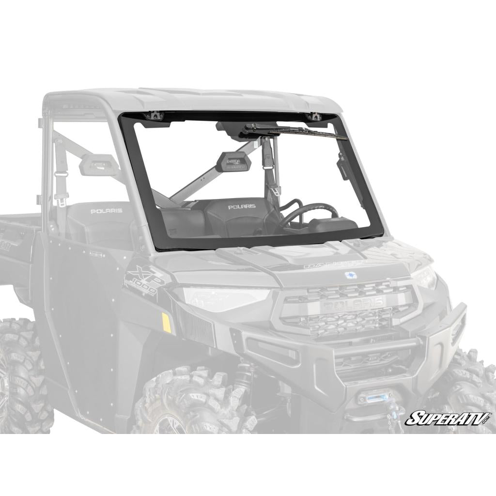 SuperATV Polaris Ranger XP 570 MaxDrive Power Flip Glass Windshield - MojoMotoSport.com