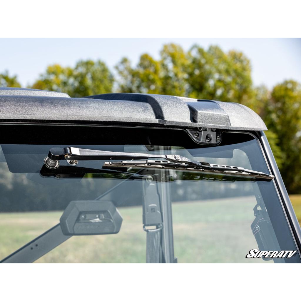 SuperATV Polaris Ranger XP 570 MaxDrive Power Flip Glass Windshield - MojoMotoSport.com