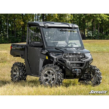 SuperATV Polaris Ranger XP 570 MaxDrive Power Flip Glass Windshield - MojoMotoSport.com