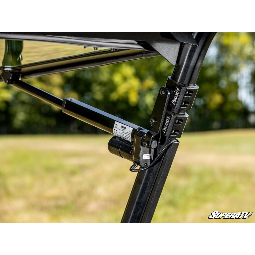SuperATV Polaris Ranger XP 570 MaxDrive Power Flip Glass Windshield - MojoMotoSport.com