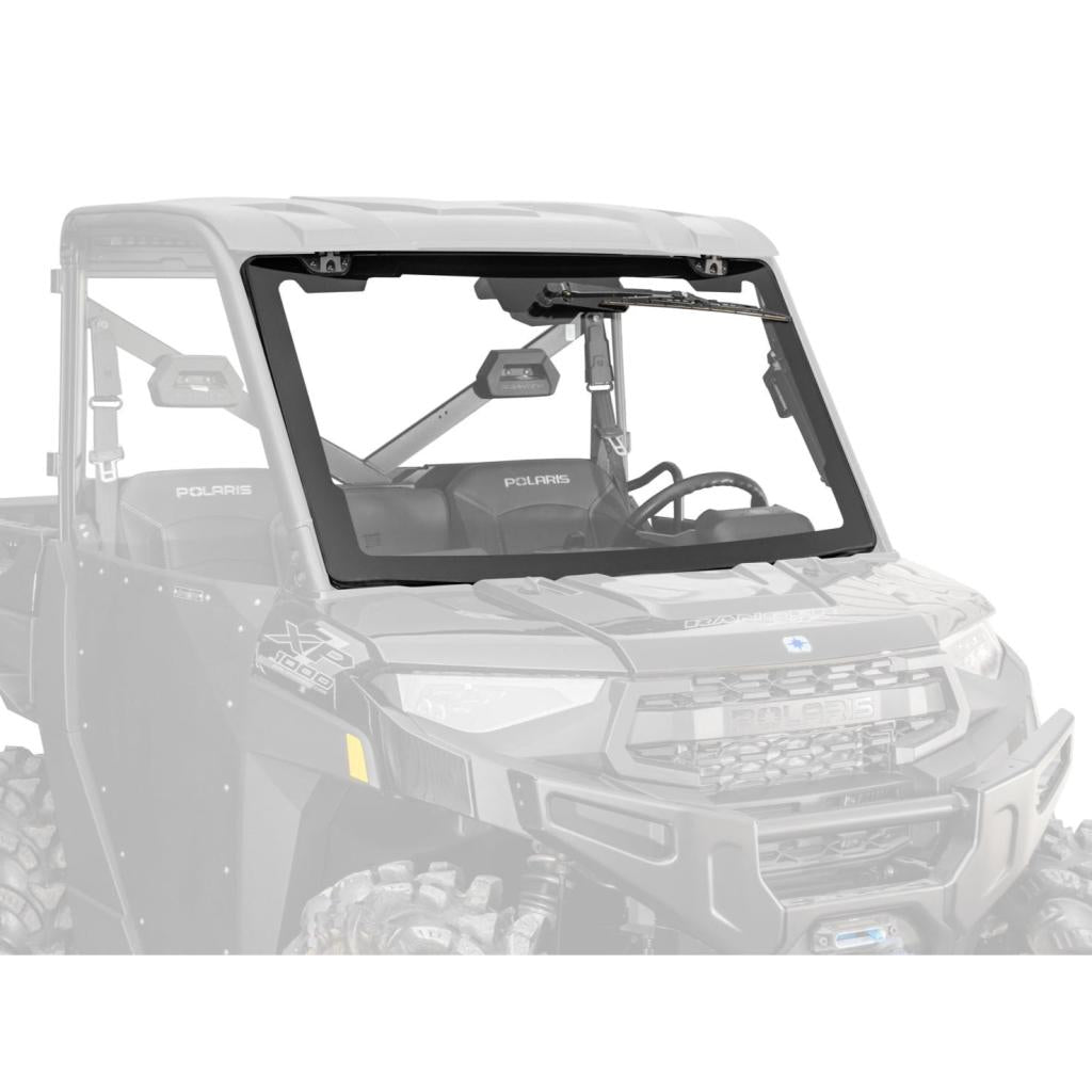 SuperATV Polaris Ranger XP 570 MaxDrive Power Flip Glass Windshield - MojoMotoSport.com