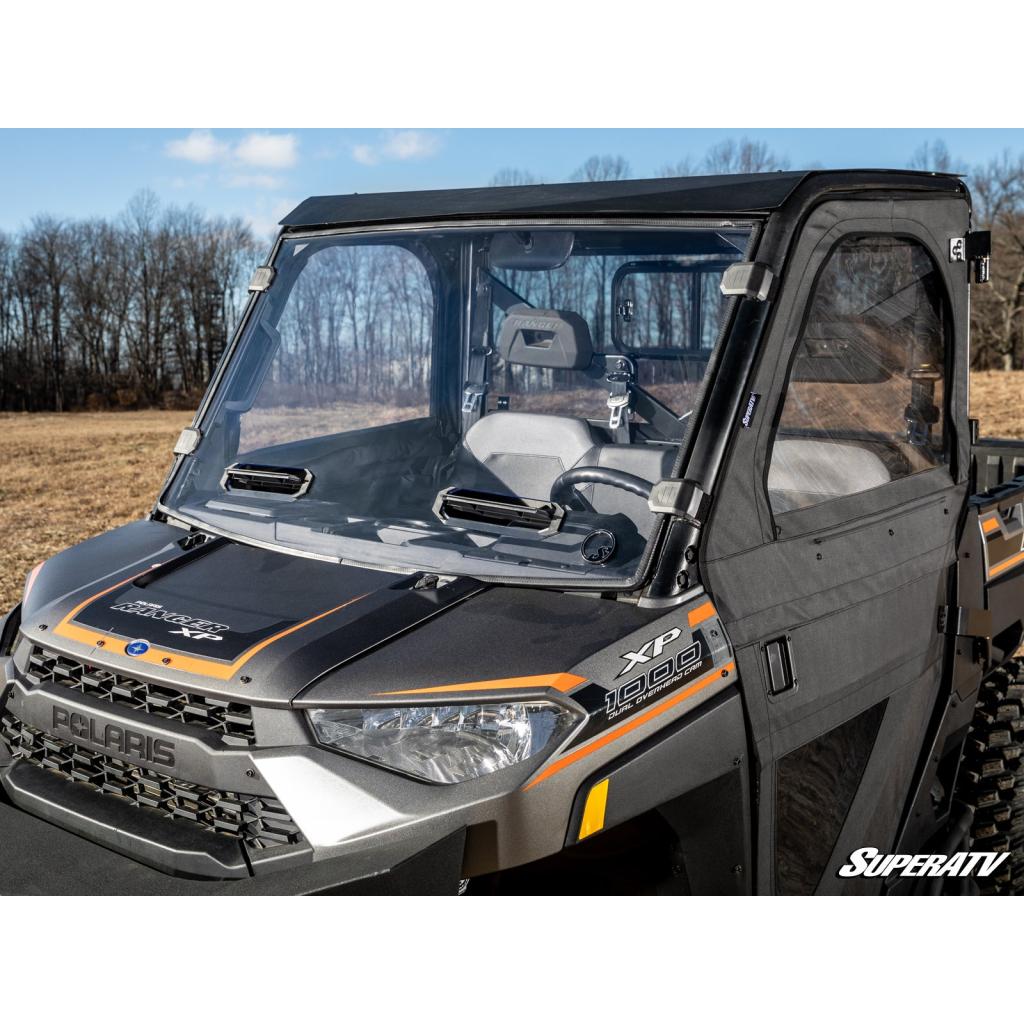 SuperATV Polaris Ranger XP 900 Vented Full Windshield - MojoMotoSport.com
