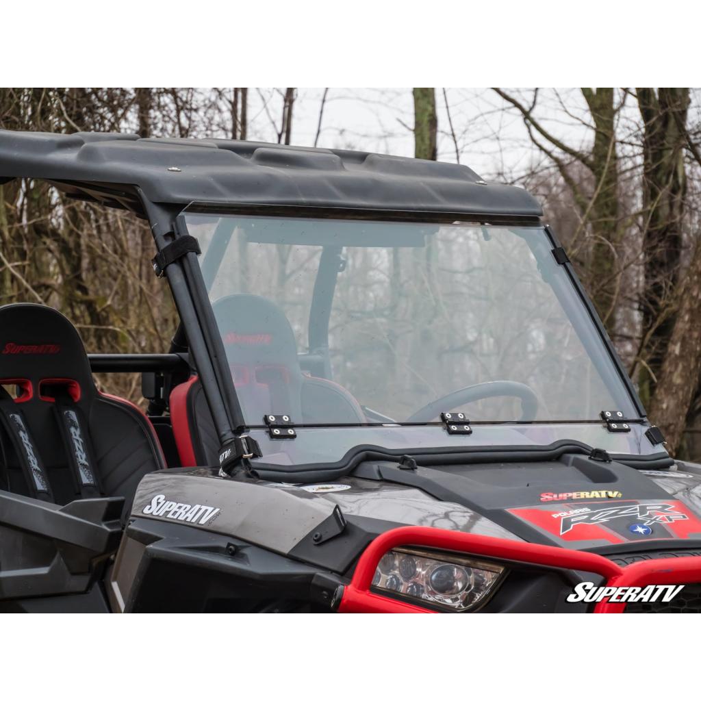 SuperATV Polaris RZR 900 Scratch Resistant Flip Down Windshield - MojoMotoSport.com