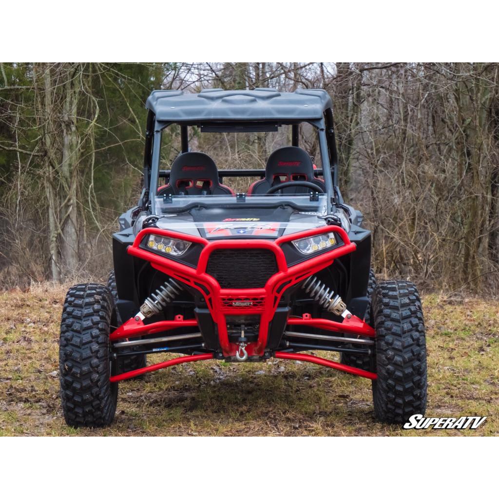 SuperATV Polaris RZR 900 Scratch Resistant Flip Down Windshield - MojoMotoSport.com