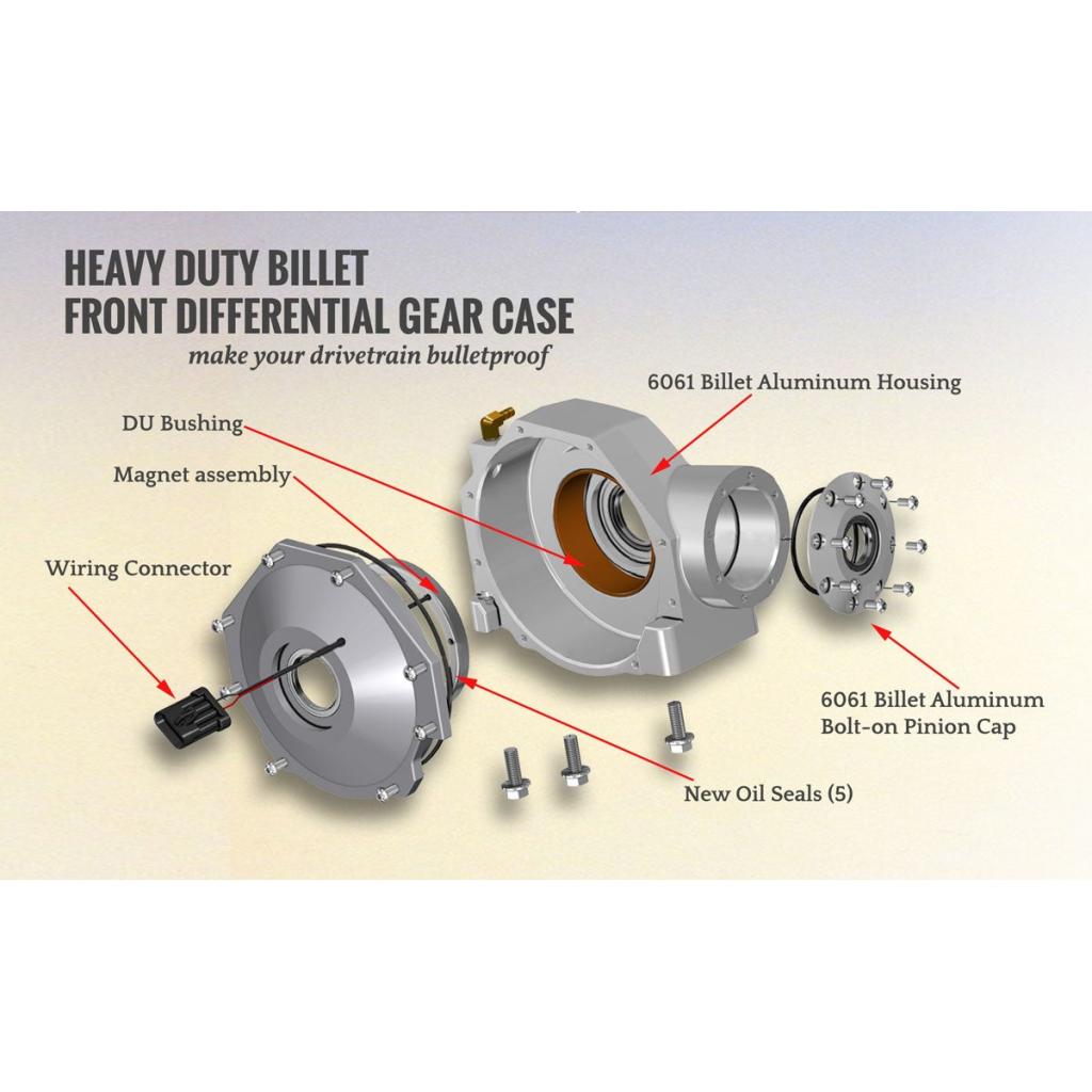 SuperATV Polaris RZR Heavy - Duty Front Differential Gear Case - MojoMotoSport.com