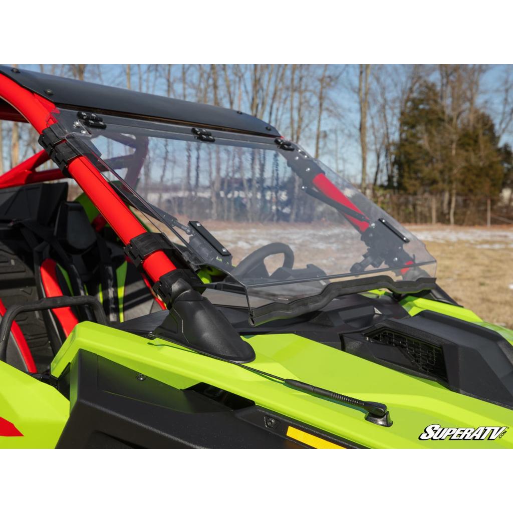 SuperATV Polaris RZR Pro R Scratch - Resistant Flip Windshield | FWS - P - PROR - MojoMotoSport.com