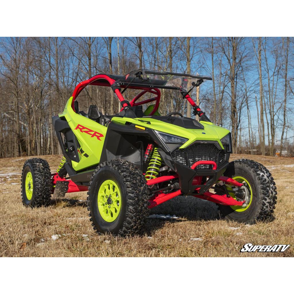 SuperATV Polaris RZR Pro R Scratch - Resistant Flip Windshield | FWS - P - PROR - MojoMotoSport.com