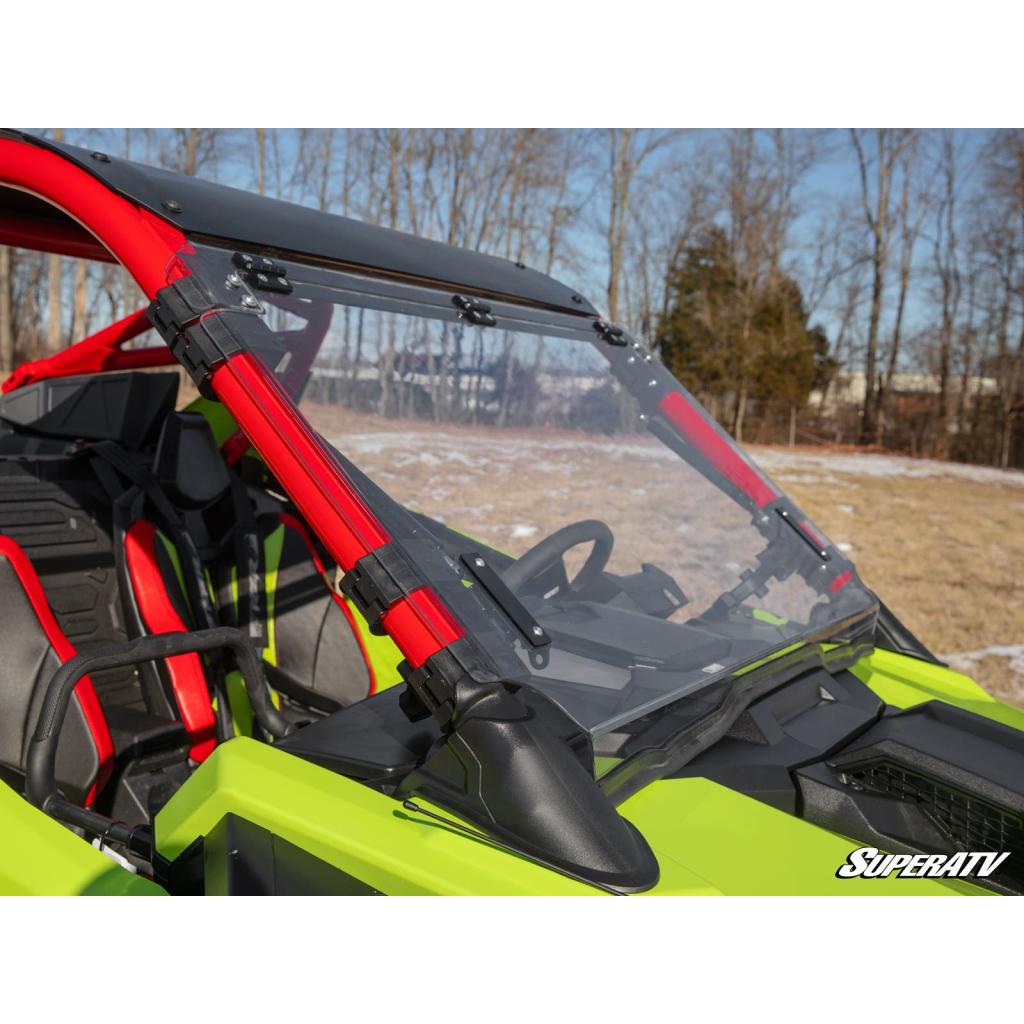 SuperATV Polaris RZR Pro R Scratch - Resistant Flip Windshield | FWS - P - PROR - MojoMotoSport.com