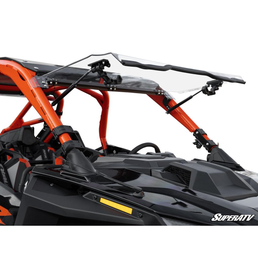 SuperATV Polaris RZR Pro R Scratch - Resistant Flip Windshield | FWS - P - PROR - MojoMotoSport.com