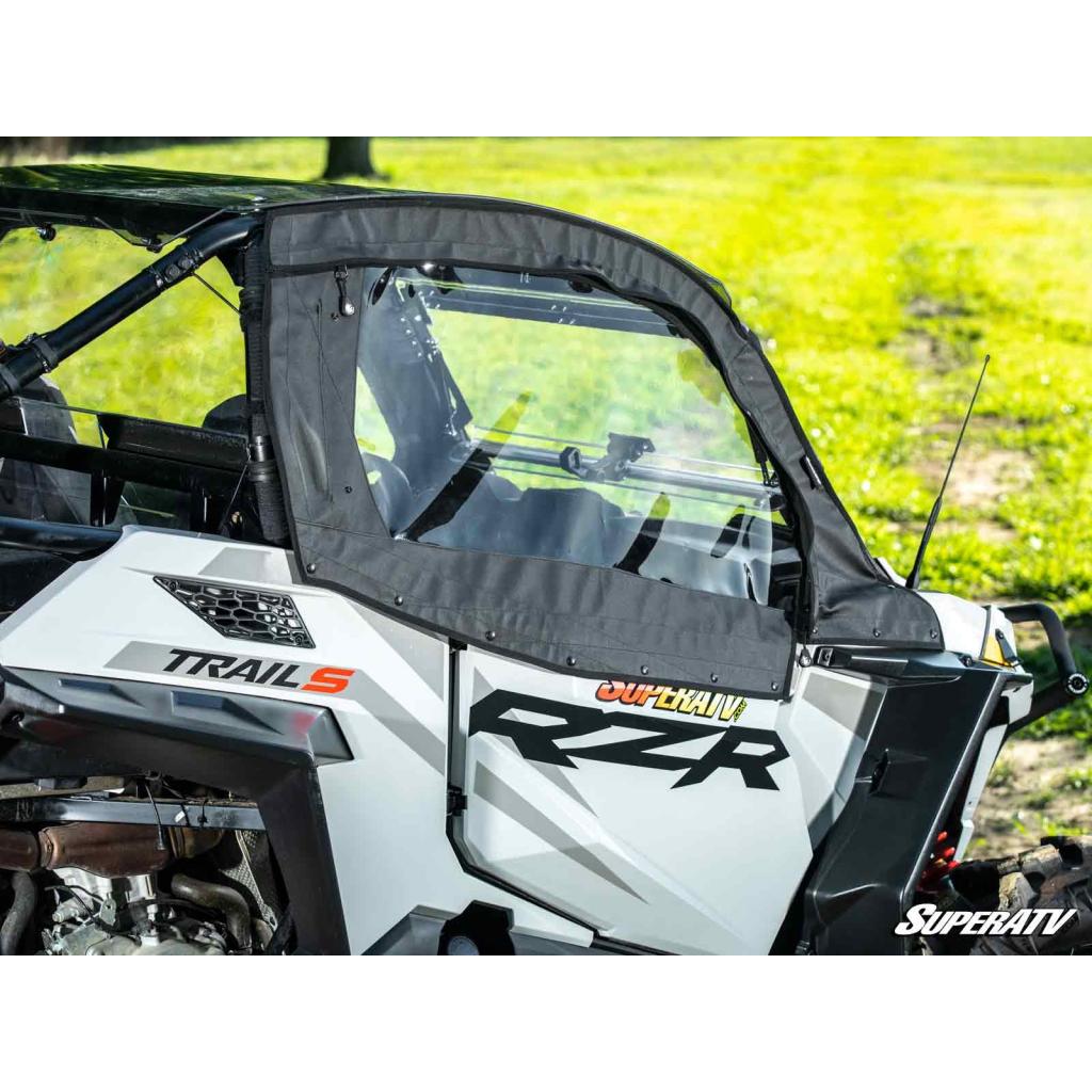 SuperATV Polaris RZR Trail 900 Primal Soft Cab Enclosure Upper Doors - MojoMotoSport.com