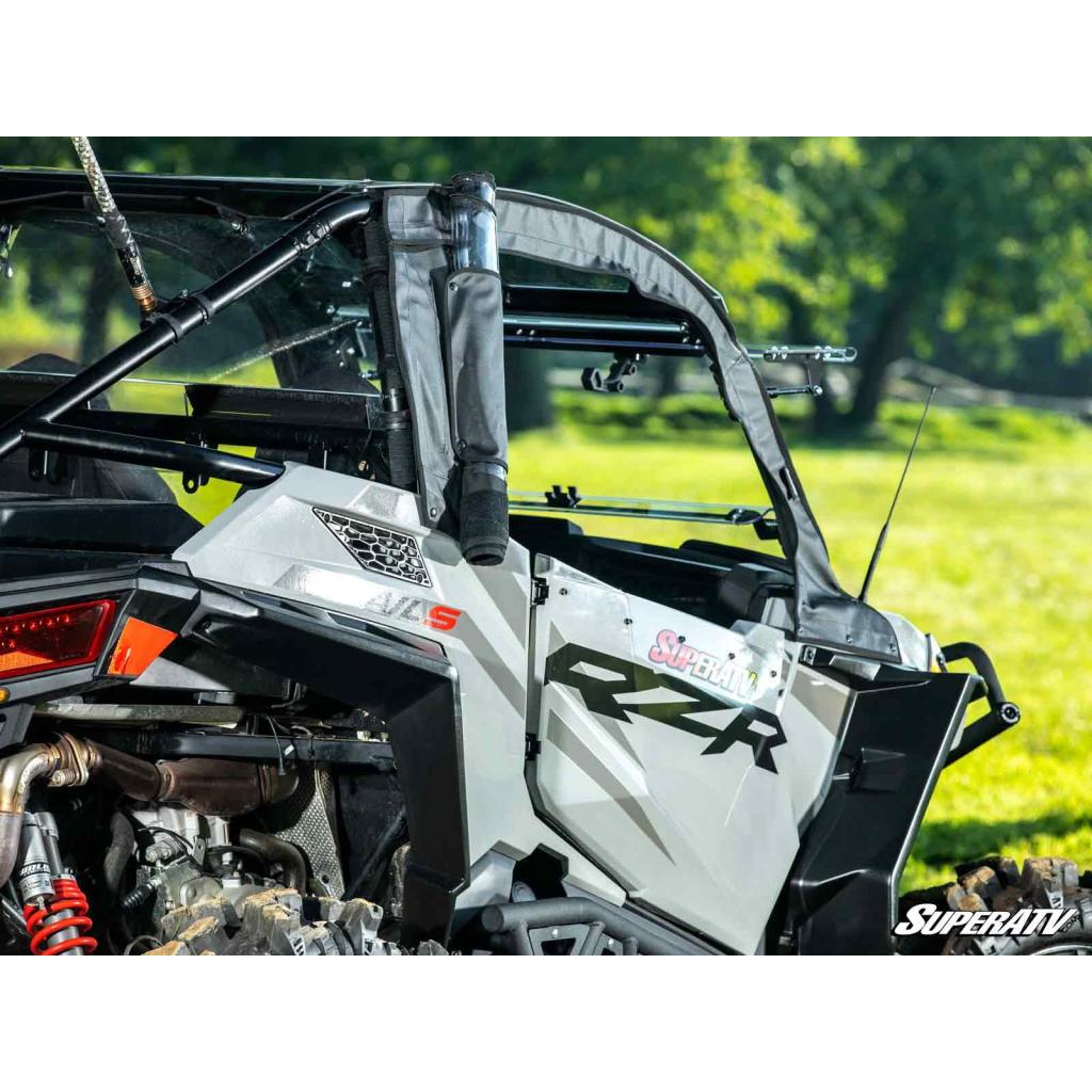 SuperATV Polaris RZR Trail 900 Primal Soft Cab Enclosure Upper Doors - MojoMotoSport.com