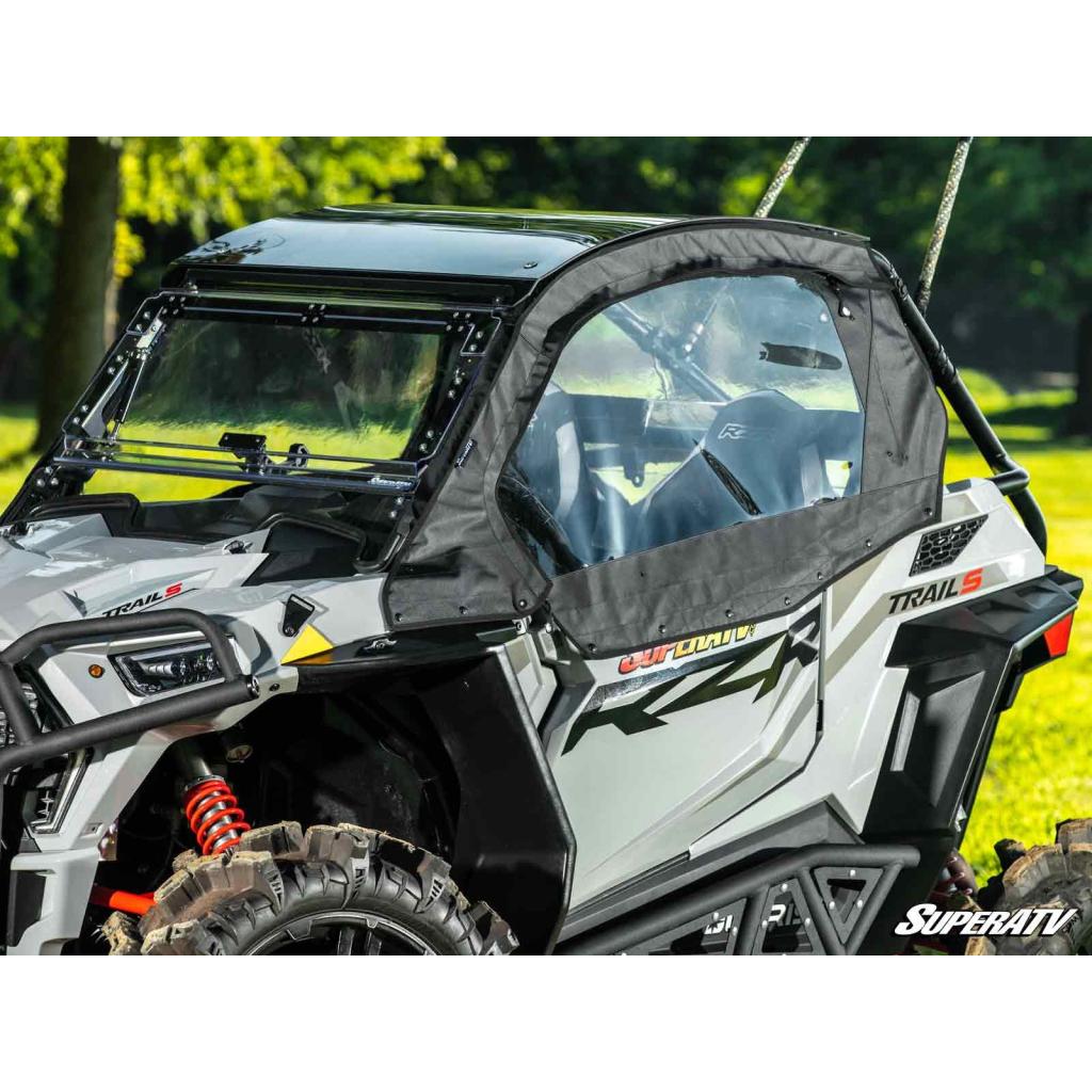 SuperATV Polaris RZR Trail 900 Primal Soft Cab Enclosure Upper Doors - MojoMotoSport.com