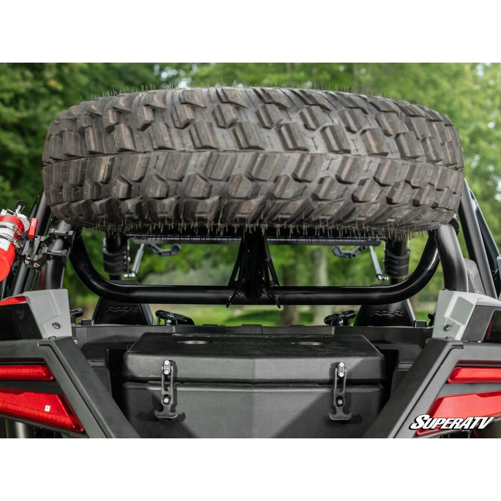 SuperATV Polaris RZR Turbo R Spare Tire Carrier - MojoMotoSport.com