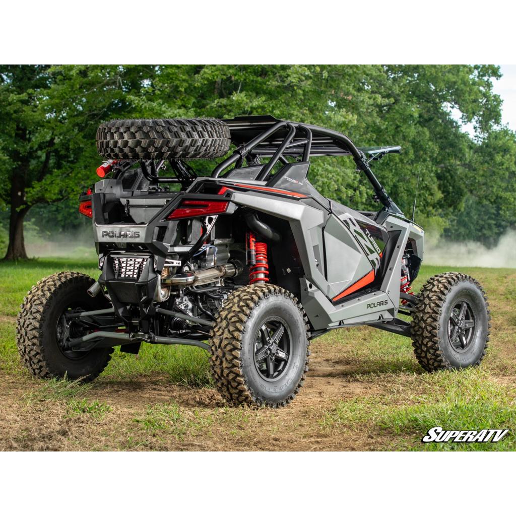 SuperATV Polaris RZR Turbo R Spare Tire Carrier - MojoMotoSport.com
