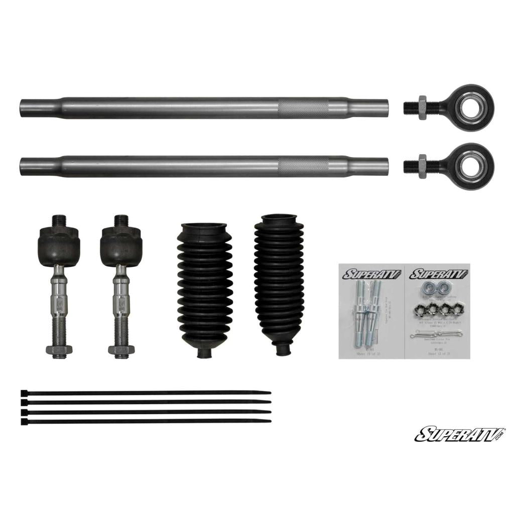 SuperATV Polaris RZR XP 1000 Heavy - Duty Swaged Tie Rod Kit - MojoMotoSport.com