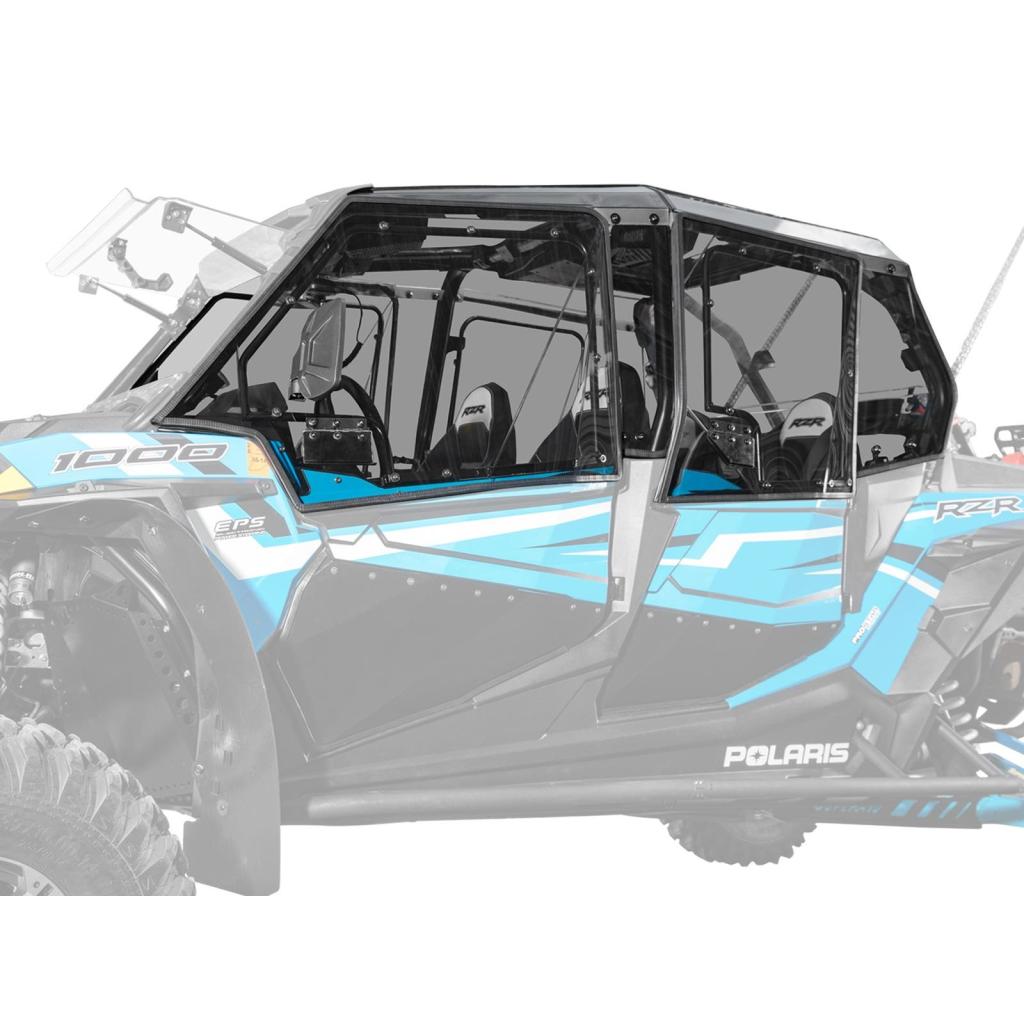 SuperATV Polaris RZR XP 4 1000 Hard Cab Enclosure Upper Doors - MojoMotoSport.com