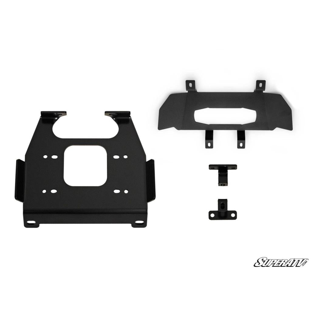 SuperATV Polaris RZR XP Turbo 2019+ 4500lb Winch & Mount - MojoMotoSport.com