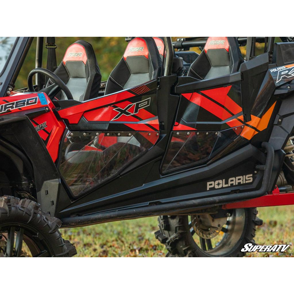 SuperATV Polaris RZR XP Turbo Clear Lower Doors - MojoMotoSport.com